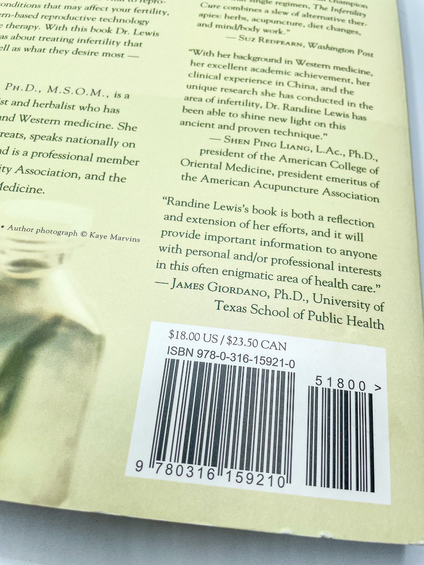 The Infertility Cure : The Ancient Chinese Wellness Program for Getting Pregnant and Having Healthy Babies | Randine Lewis, Ph.D. | Softcover
